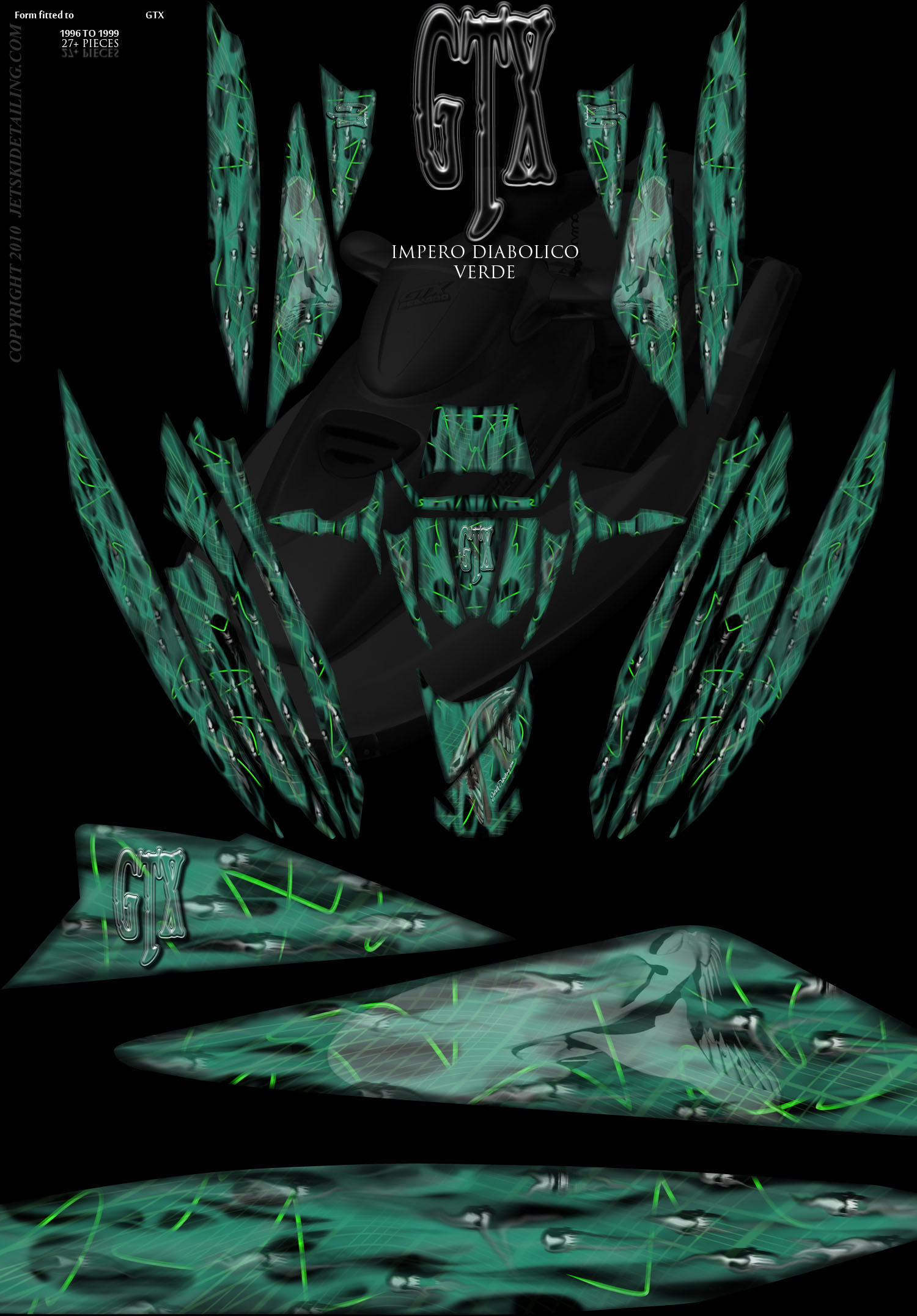 IMPERO DIABOLICO VERDE SEADOO GTX VINTAGE WRAP